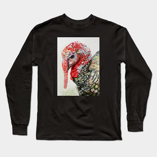 Tom Turkey Long Sleeve T-Shirt by jenesaiscluck